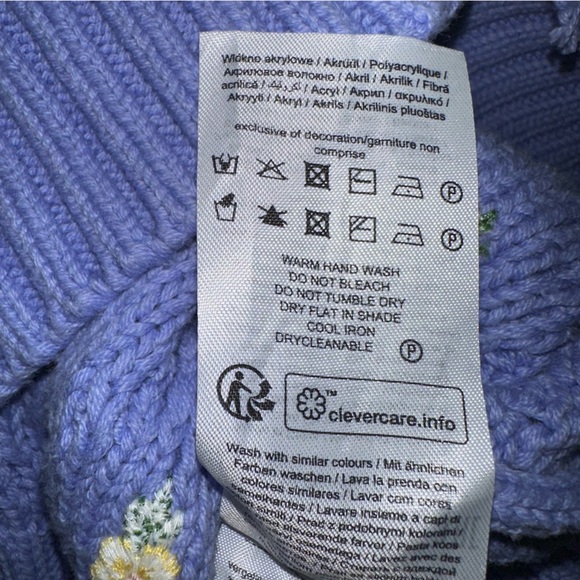 YAS Ditta Embroidered Pointelle Cardigan - Picture 7 of 12